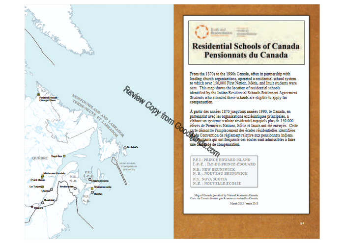 Residential Schools, With the Words and Images of Survivors, A National History