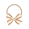 Ribbon Bow - Copper Stripe