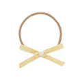 Ribbon Bow - Latte Velvet Headband