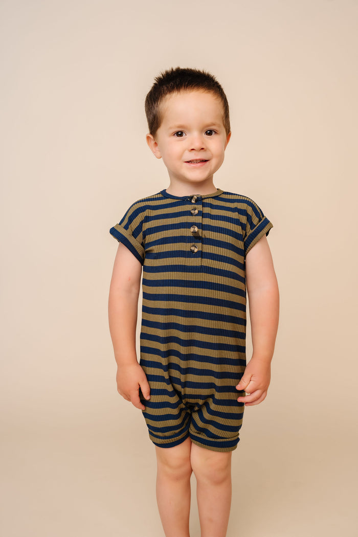 Rome Ribbed Romper - Size 4/5 Only