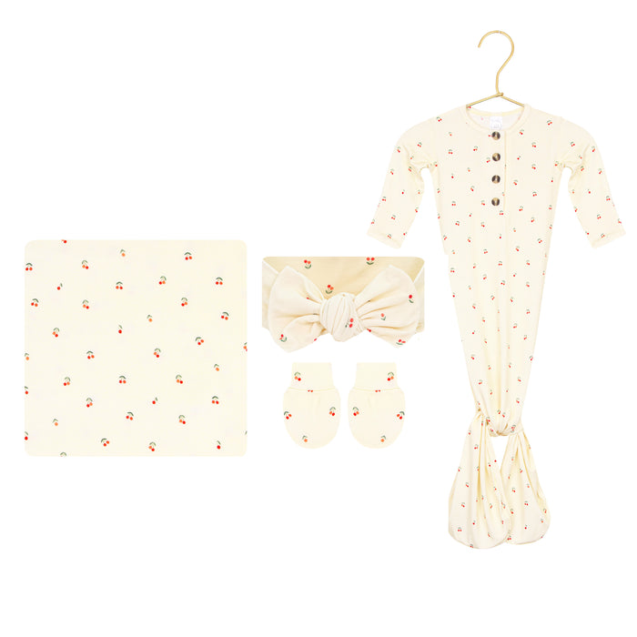 Sadie Newborn Headband Bundle + Knotted Gown