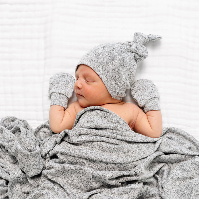 Sam Plush Knit Top Knot Hat