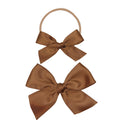 Satin Bow - Chocolate