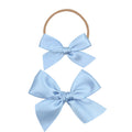 Satin Bow - French Blue