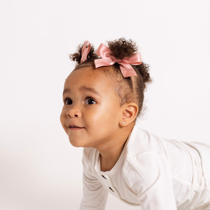 Satin Bow - French Pink
