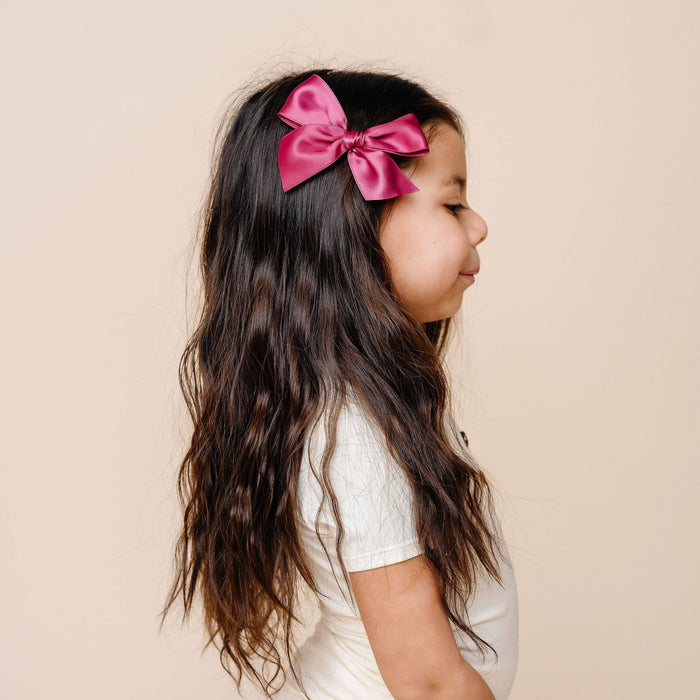 Satin Bow - Peony
