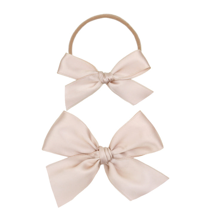 Satin Bow - Primrose