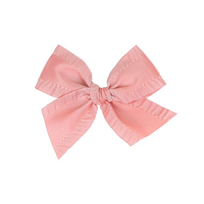 Satin Bow - Rose Ruffle