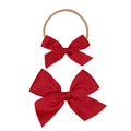 Satin Bow - Ruby