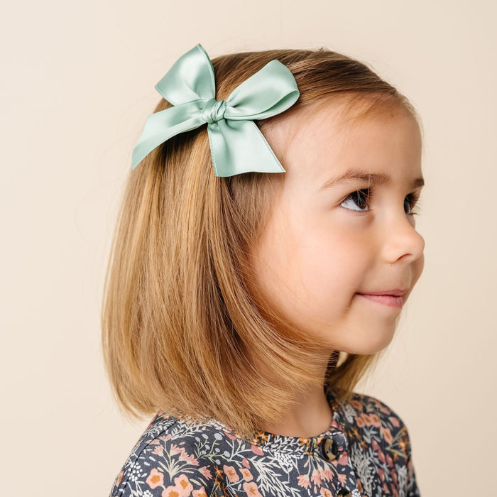 Satin Bow - Sage