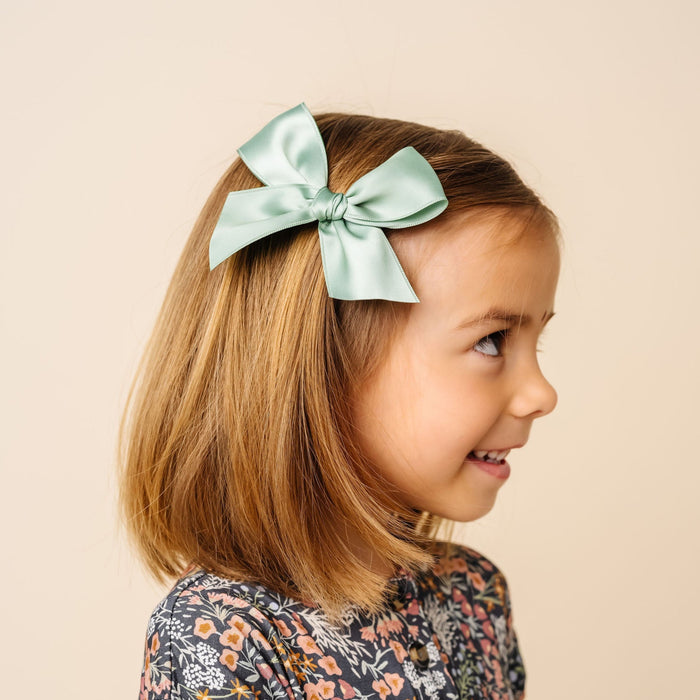 Satin Bow - Sage