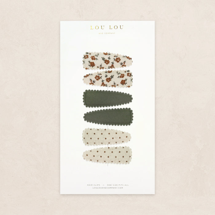Scallop Snap Pack - Brown Floral