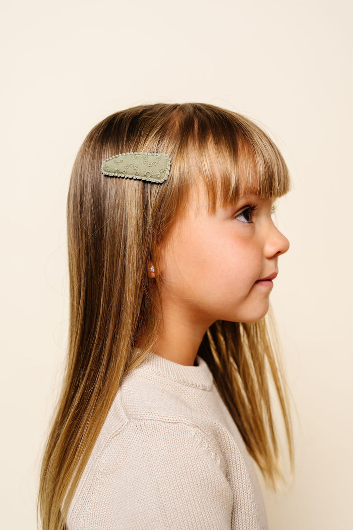 Scallop Snap Pack - Olive Eyelet