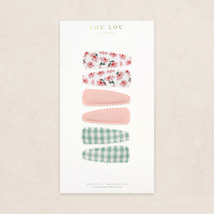 Scallop Snap Pack - Poppy Gingham