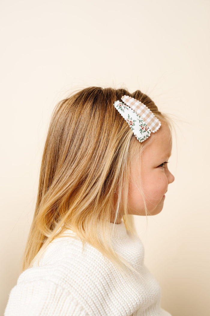 Scallop Snap Pack - Tan Floral