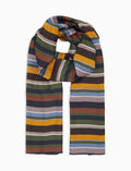 Sciarpa leggera unisex grigio righe multicolor