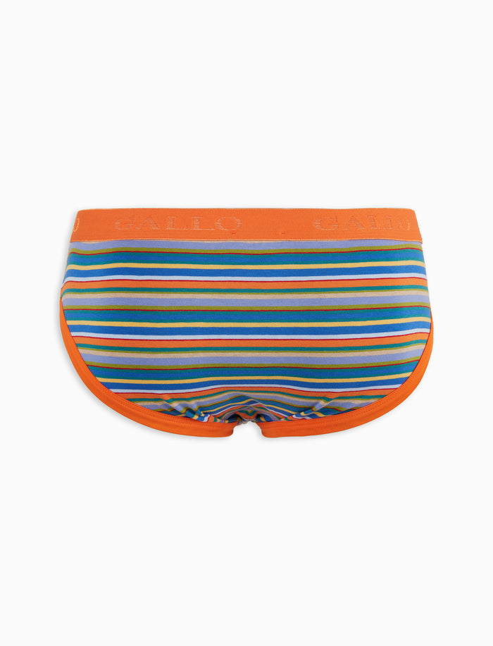 Slip intimo uomo cotone azzurro righe multicolor - Gallo 1927 - Official Online Shop