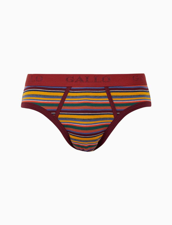 Slip intimo uomo cotone righe multicolor giallo