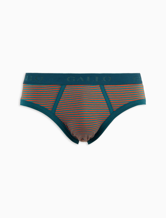Slip intimo uomo cotone verde righe windsor - Gallo 1927 - Official Online Shop
