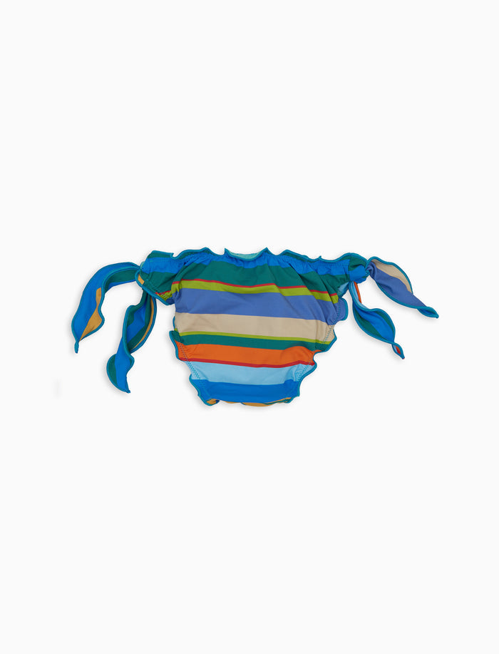 Slip mare bambina righe mluticolor azzurro - Gallo 1927 - Official Online Shop