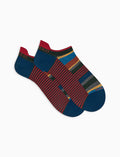 Sneakers uomo cotone leggero verdi righe multicolor e windsor