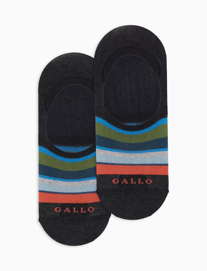 Soletta unisex cotone righe multicolor grigio - Gallo 1927 - Official Online Shop