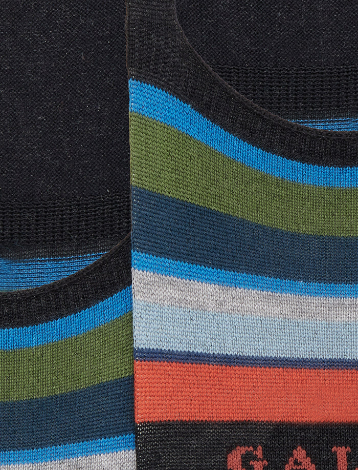 Soletta unisex cotone righe multicolor grigio - Gallo 1927 - Official Online Shop