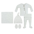 Stevie Ribbed Newborn Hat Bundle (Top + Bottom)