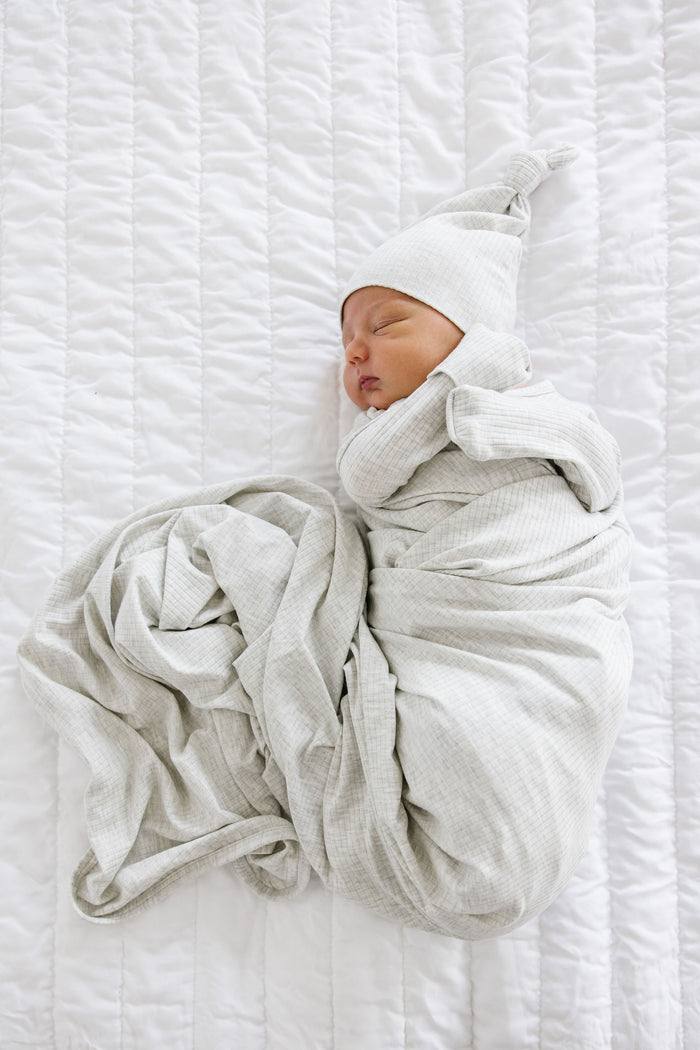 Stevie Ribbed Newborn Hat Bundle (Top + Bottom)