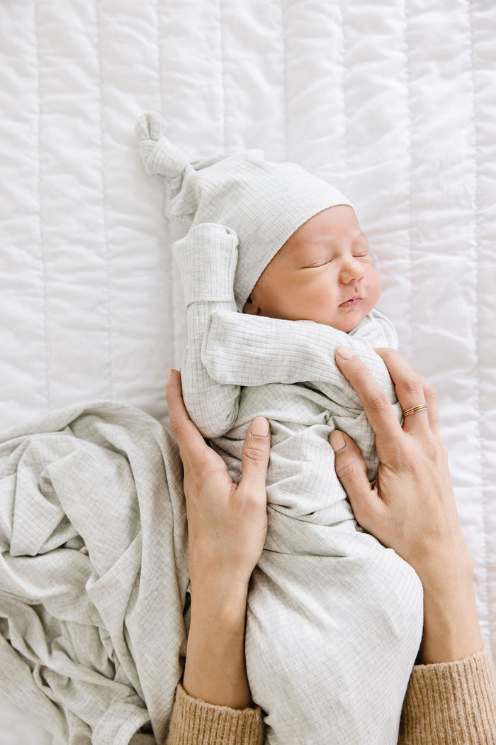 Stevie Ribbed Swaddle Blanket