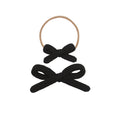 Sweater Bow - Black Knit