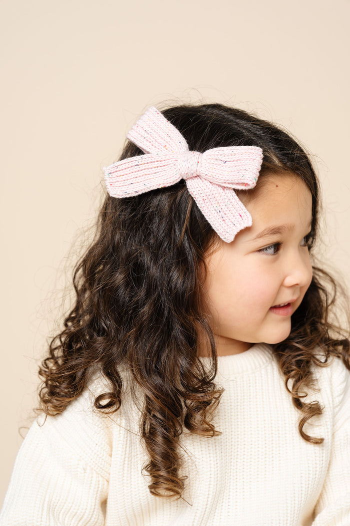 Sweater Bow - Blossom Speckle Chunky Knit