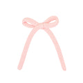 Sweater Bow - Blush Knit Sash Clip