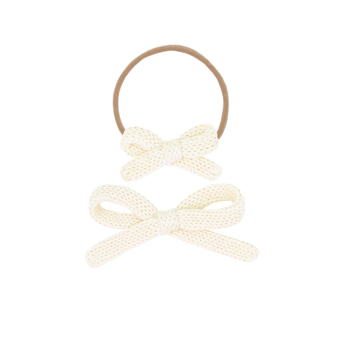 Sweater Bow - Ivory Knit