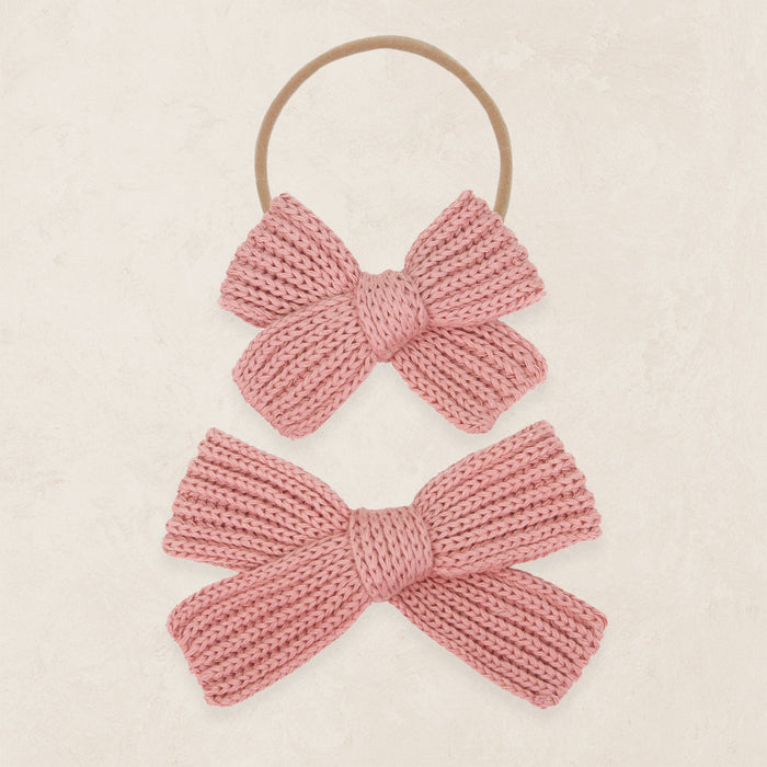 Sweater Bow - Peony Chunky Knit