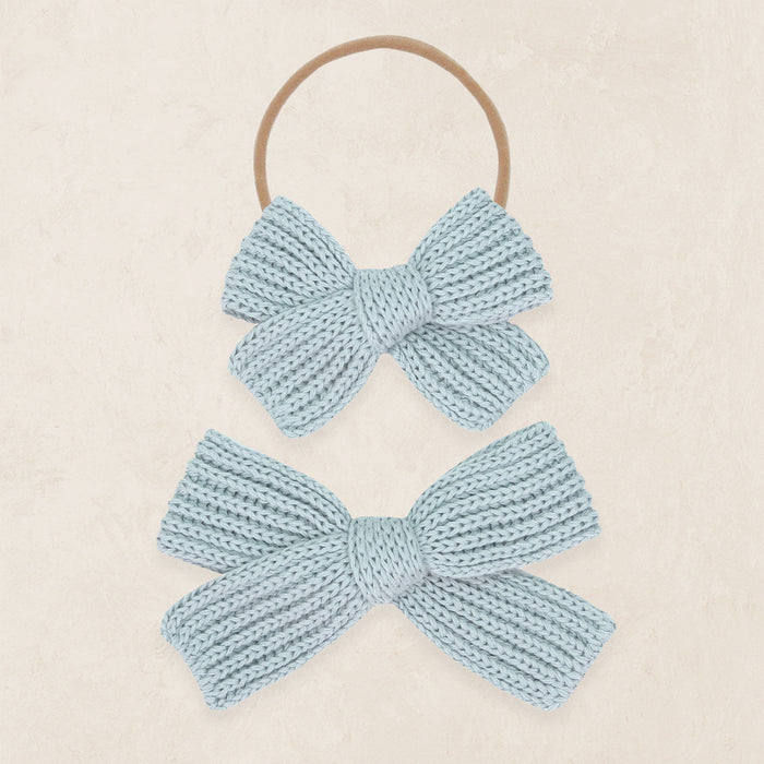 Sweater Bow - Steele Chunky Knit
