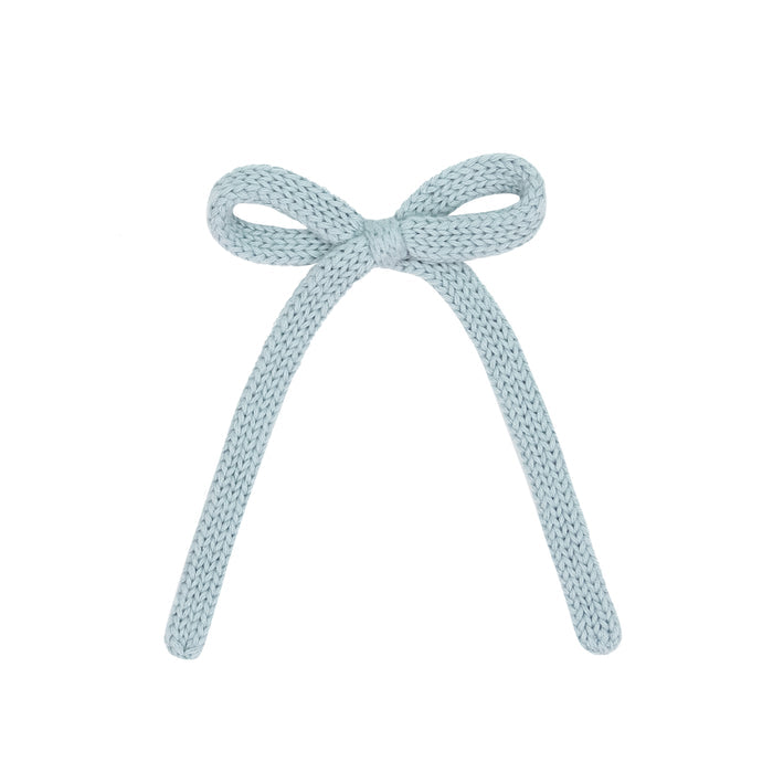 Sweater Bow - Steele Knit Sash Clip