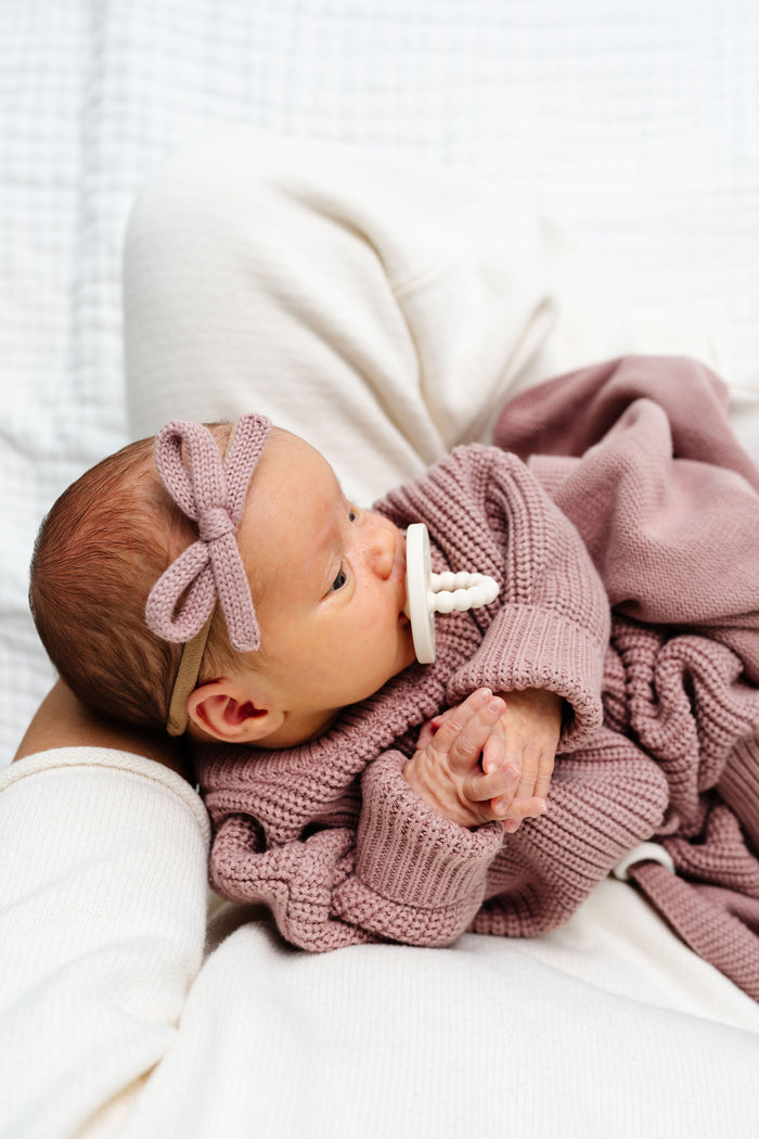 Sweater Bow 3 Pack - Petal Speckle Knit