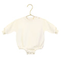 cream sweatshirt romper product image