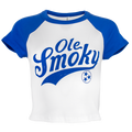 SWOOSH BABY RAGLAN TEE - WHITE/ROYAL