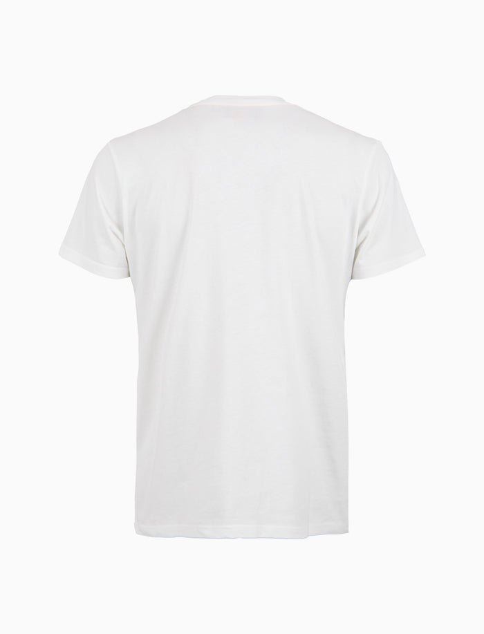 T-shirt uomo cotone tinta unita e taschino multicolor bianco - Gallo 1927 - Official Online Shop