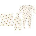 Teddy Newborn Hat Bundle + Zipper Footie