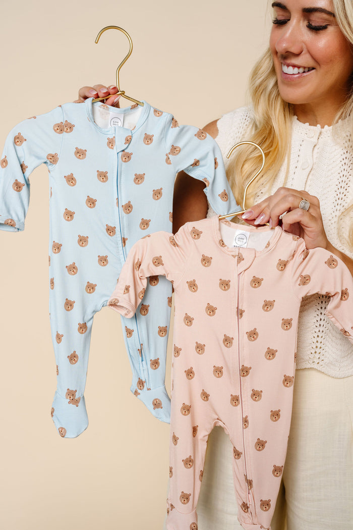 Theodore Newborn Hat Bundle + Zipper Footie