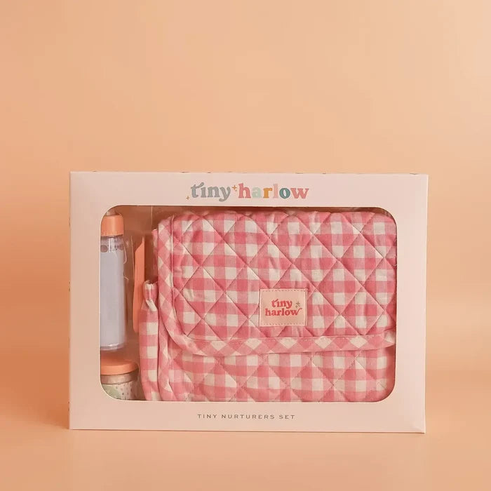 Tiny Nurturers Set - Pink Gingham