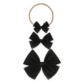 Tulle Bow - Black Dot