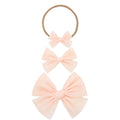 Tulle Bow - Blush