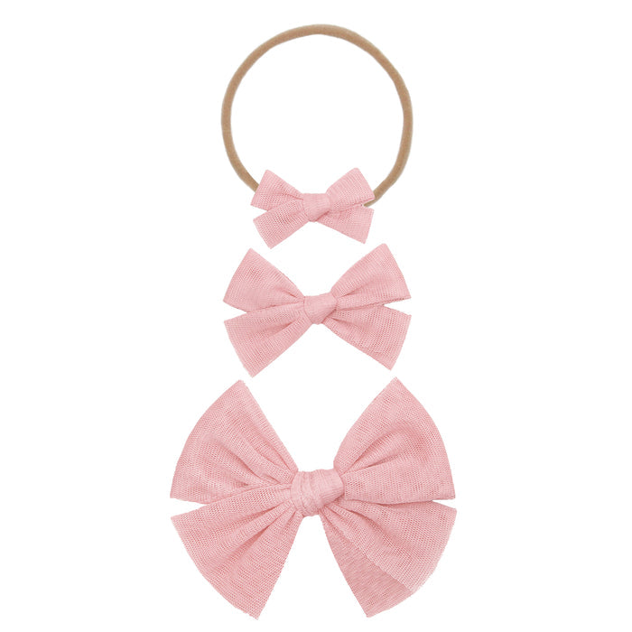 Tulle Bow - Bubblegum
