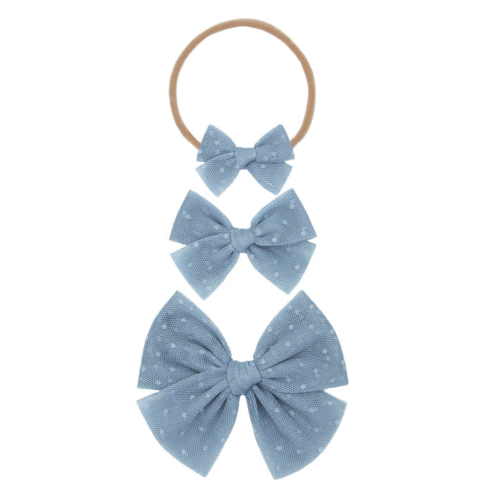 Tulle Bow - Cloud Dot