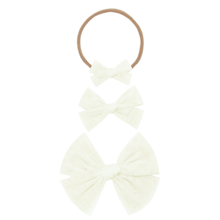 Tulle Bow - Ivory