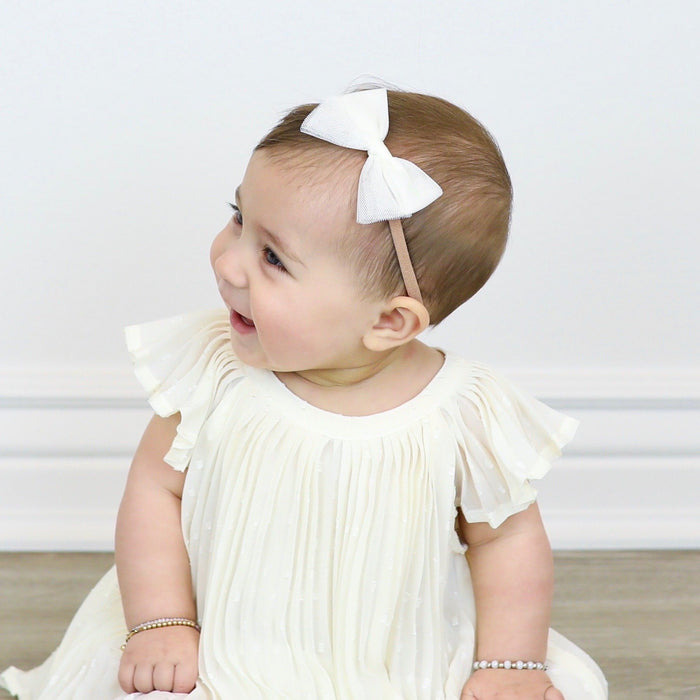 Tulle Bow - Ivory